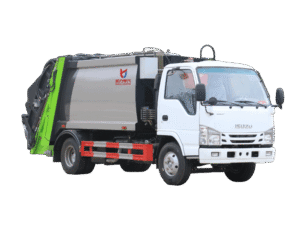 Compressed garbage truck