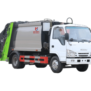 Camion poubelle compressé