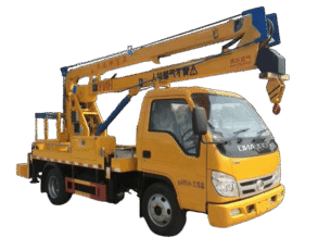 Camião com plataforma elevatória